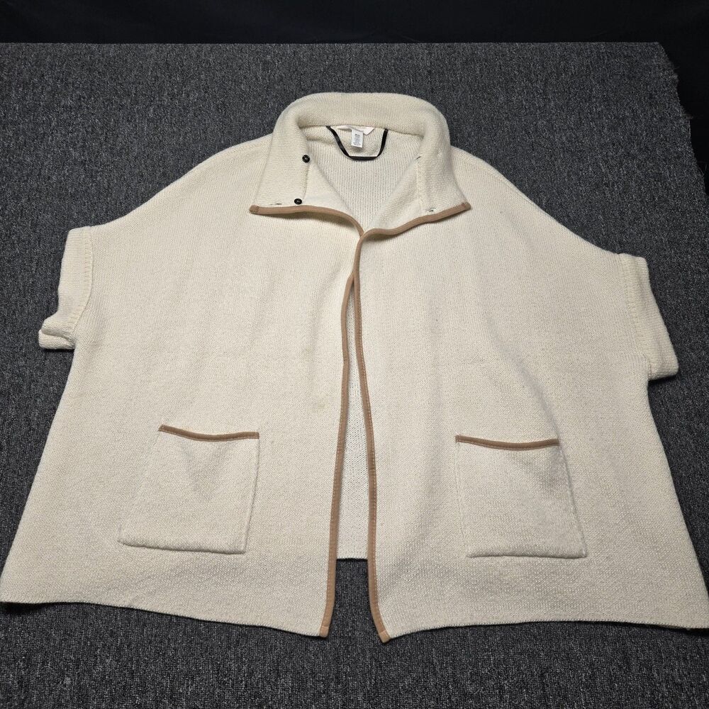 LC Lauren Conrad Cardigan Women’s One Size Cream Beige Short Sleeve